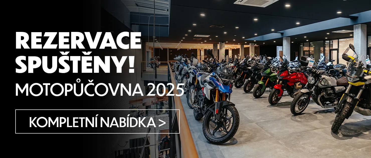 Motopůjčovna - rezervace spuštěny